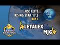 LetaleX vs MJG - PvP | OSC Elite Rising Star #17.5 - Day 3 | StarCraft 2 Tournament