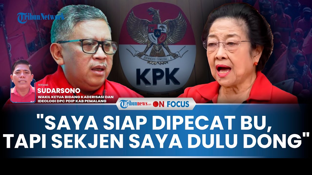 [FULL] Sudarsono PDIP: Bu Ketum, PDIP Tidak Akan Berhenti Bernapas Meski Hasto Dihukum, Sekjen Rusak