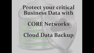 CORE Networks data backup software for your business continuity plan screenshot 2