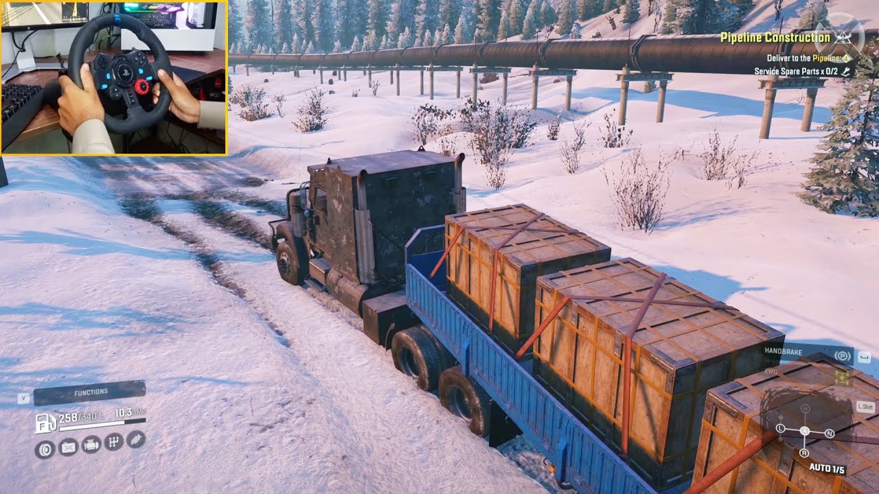 Pipeline Construction - SnowRunner | Logitech G29 Gameplay - YouTube