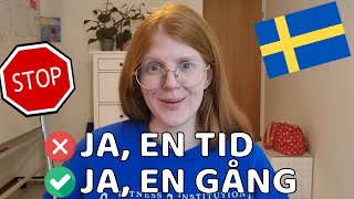 STOP making these Swedish MISTAKES - 10 common Swedish mistakes - Part 2!