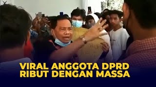 Viral, Anggota DPRD di Labuhan Batu Selatan Ribut dengan Massa Unjuk Rasa