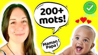 𝗩𝗜𝗗𝗘𝗢 𝗣𝗢𝗨𝗥 𝗕𝗘𝗕𝗘𝗦 ♡ 200 PREMIERS MOTS! · Le FRANCAIS pour les PETITS! Compilation FRENCH BABY VIDEOS