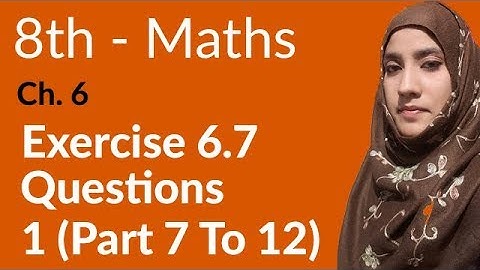 8th Class Math, Factorization,Simultaneous Equations Ex 6.7 Q 1 ( part 7 to 12) - 8th Class Maths