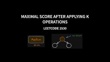 Maximal Score After Applying K Operations - Leetcode 2530 - Java