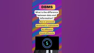 PT14 | DBMS MCQ | Introduction to DBMS  #quiz #databaseconcepts #computerscience #quiztime #science