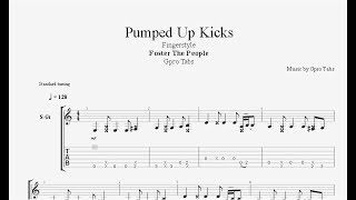 Video thumbnail of "(Foster The People) Pumped Up Kicks - Fingerstyle Tab + Link PDF!!!"