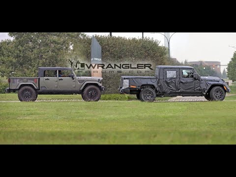 2020 Jeep Gladiator Pickup (JT) (Wrangler Based) Spied Testing With Crew Chief!