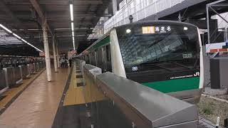 埼京線E233系7000番台ハエ101編成特急海老名行　二俣川駅