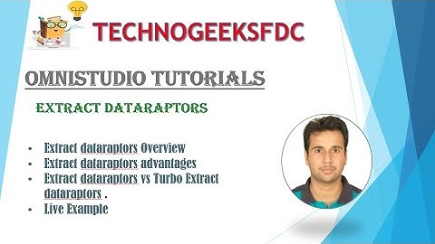 Omnistudio Tutorials -- Extract Dataraptor