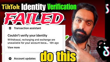 tiktok identity verification failed | how to complete identity verification on tiktok