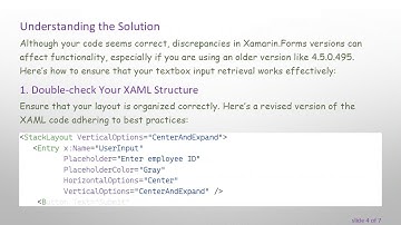 How to Retrieve User Input from a Textbox in Xamarin Using XAML and C#