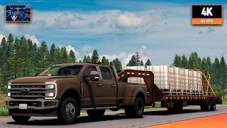 Ford F-350 + Ford Powerstroke | Redding - Bend | ATS 1.58 4K Gameplay + Wheel Cam