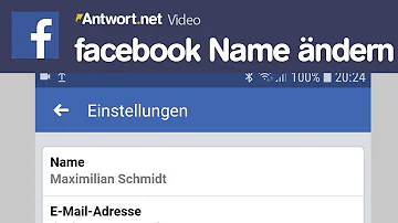 Wie kann ich mein Name auf Facebook ändern?