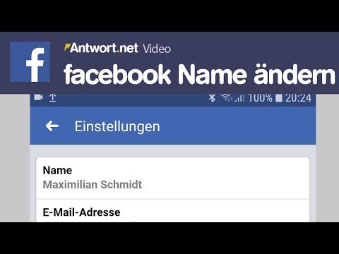 Video: So ändern Sie Ihren Facebook-Namen
