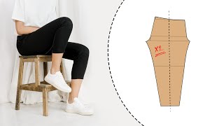 How to trace a legging pattern (quick and easy !)