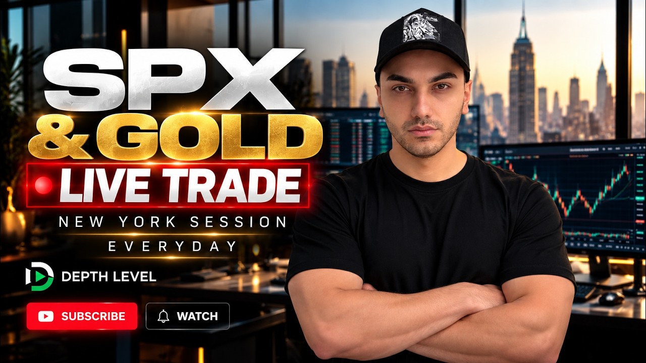 SPX/GOLD Live Trade at the New York Open | DepthLevel