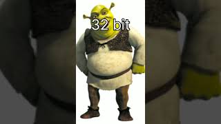 64,32,16,8,4,2,1bits Shrek #happy #bits #whatsapp #funny #youtube #lol #sub4sub #shrek #shorts