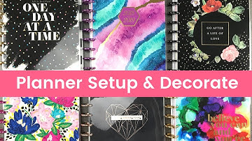 The Happy Planner October MONTHLY set up and plan with me