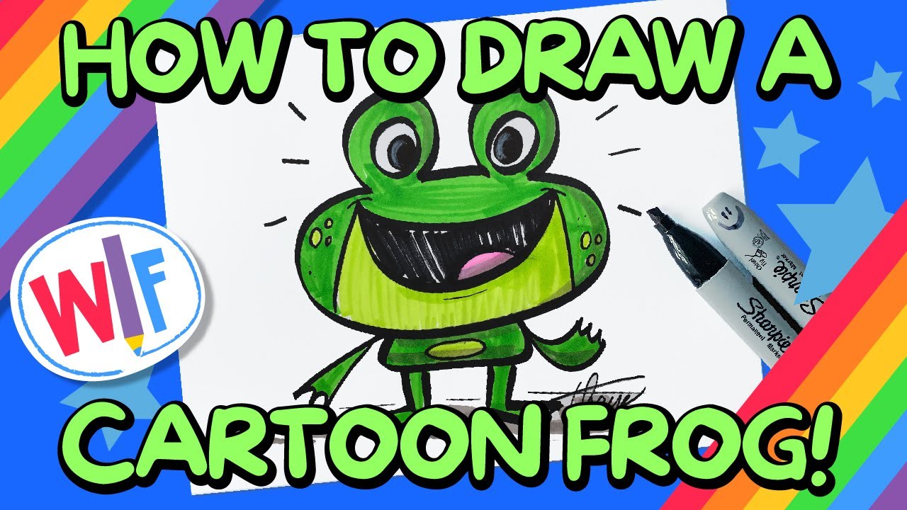 How To Draw A Cute Frog | Wonder Friends - YouTube