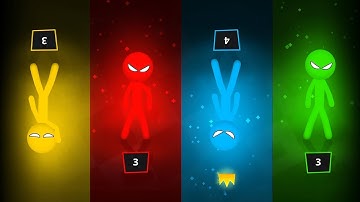 🎮 Stickman Party Tournament Mode 1234 | Random Players Gameplay Walkthrough Part 1