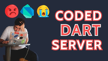 Coding Dart Server Side. But Why no Framework ?🤔