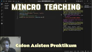 MICRO TEACHING MATA PRAKTIKUM ALGORITMA STRUKTUR DATA - ARRAY PYTHON - IQBAL TRI AGUSTIAN(G1F024043)