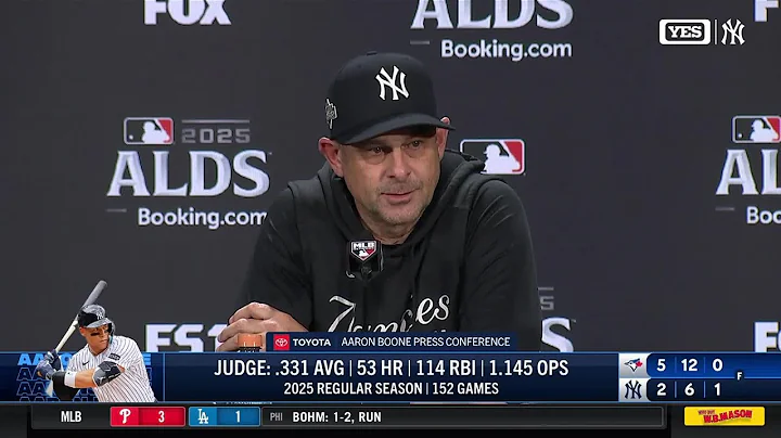 Aaron Boone after Yankees fall to Blue Jays in ALDS