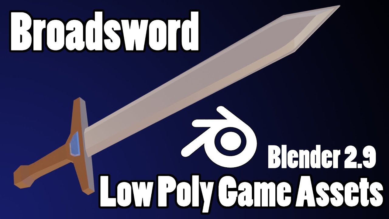 How to make a Low-Poly Sword Game Asset in Under 10 MINUTES ...