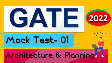 Gate Architecture & Planning 2023 | Gate Preparation | Gate Study Material | Mock Test- 01 [GATE]