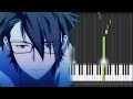 K Anime (アニメ「K」) OST - Kiss of Death (Piano Synthesia Tutorial + Sheet)