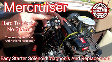 Mercruiser Starter Solenoid Diagnosing And Replacement DIY