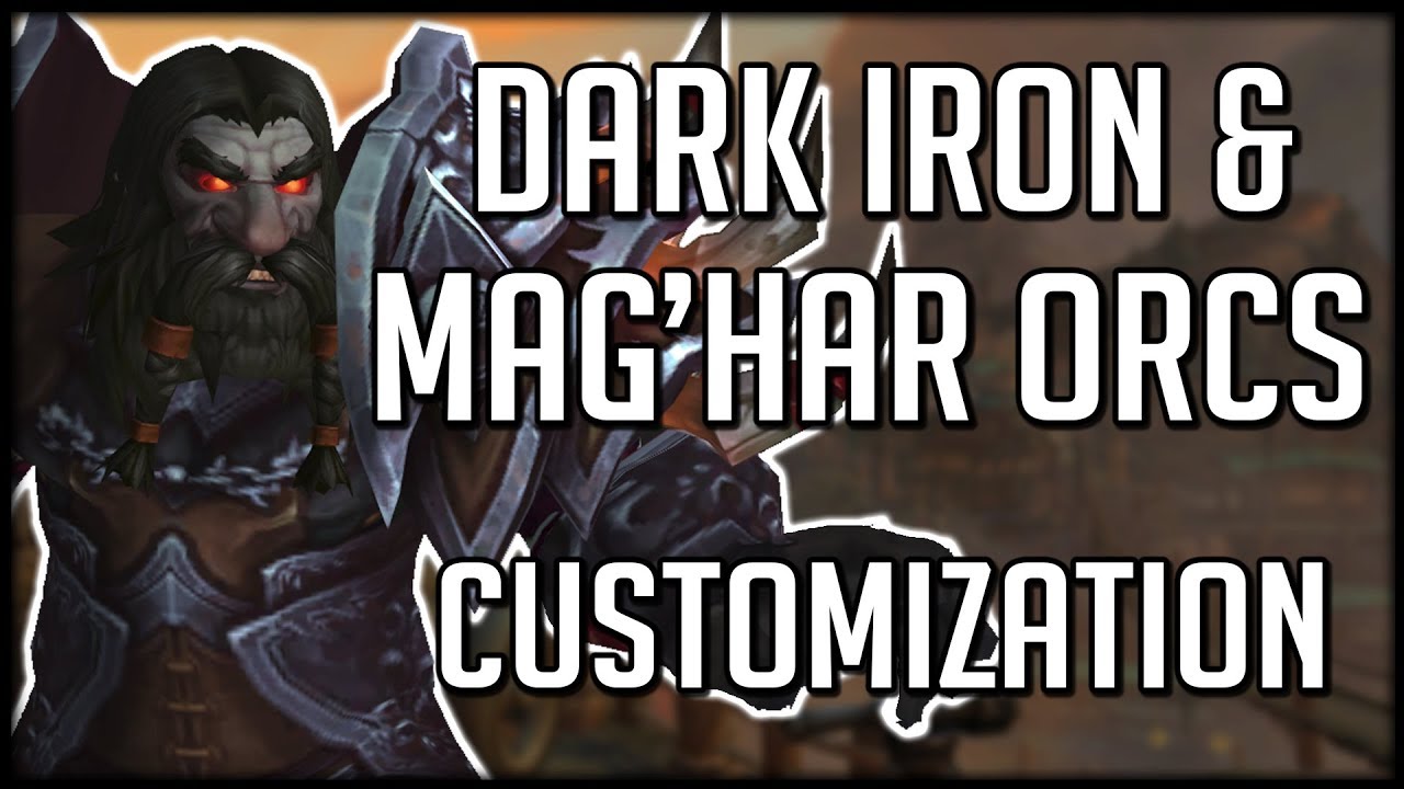 DARK IRON & MAG'HAR PLAYABLE ON ALPHA - Customization Options | WoW Battle for Azeroth