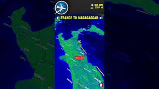 France To Madagascar Air France Adventure Flight Path Animation