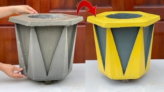 Cement Pots - Tips for making pots from old plastic molds and cement
