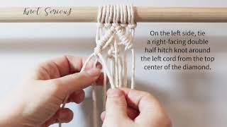 DIY Macrame Tutorial No. 14 - Diamond Variation