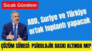 ABD, SURİYE VE TÜRKİYE ARASINDA ROJAVA TOPLANTISI