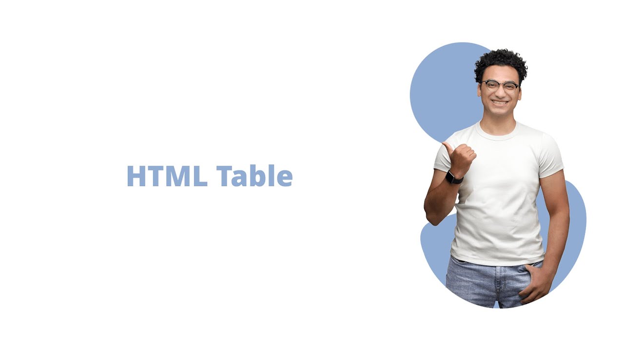 9. HTML Table tag | HTML كيفية انشاء جدول في - YouTube