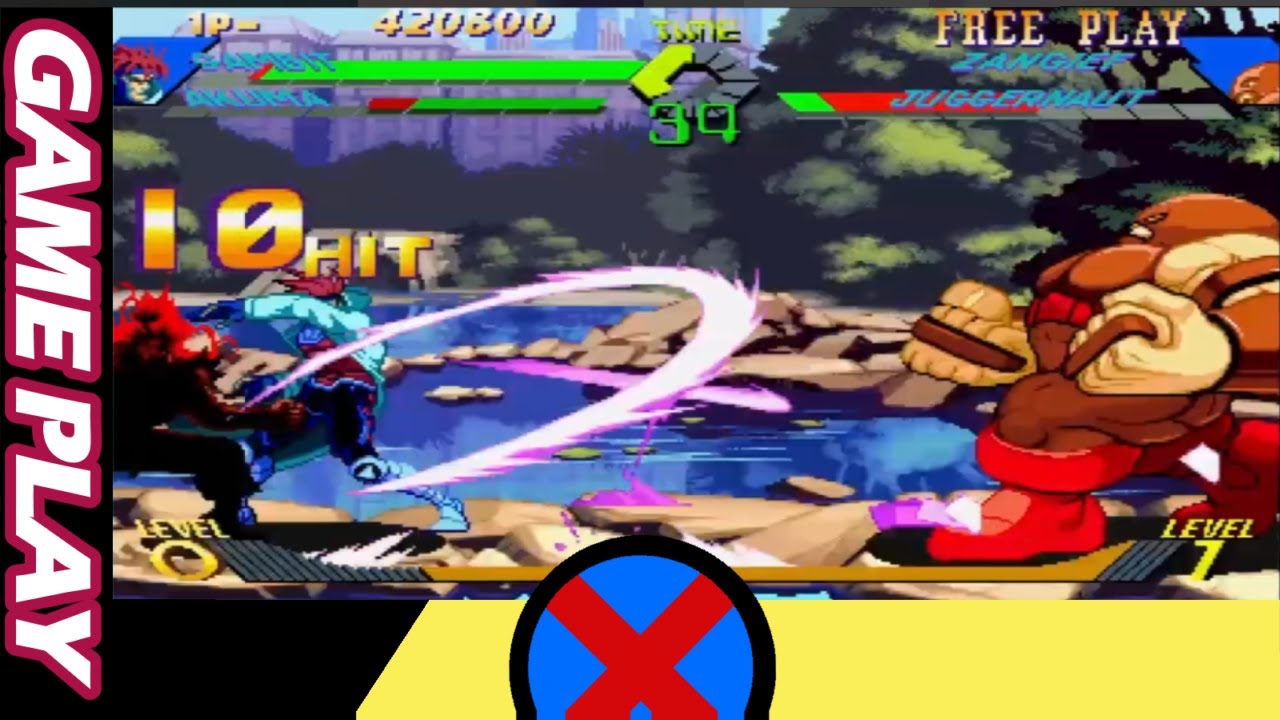 XMEN vs STREET FIGHTER 003 GAMBIT / AKUMA (long play)