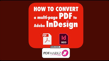 PDF to Adobe InDesign 2021