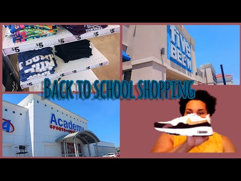 Back to school shopping ~Academy Sports~ Five Below~ clothing & shoe haul  #backtoschool #fivebelow 