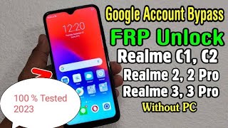 Realme C2 FRP Bypass/ Google account Bypass without PC latest 2023