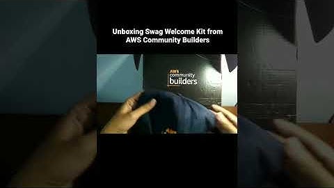 Unboxing Swag Welcome Kit from AWS Community Builders 😍😍