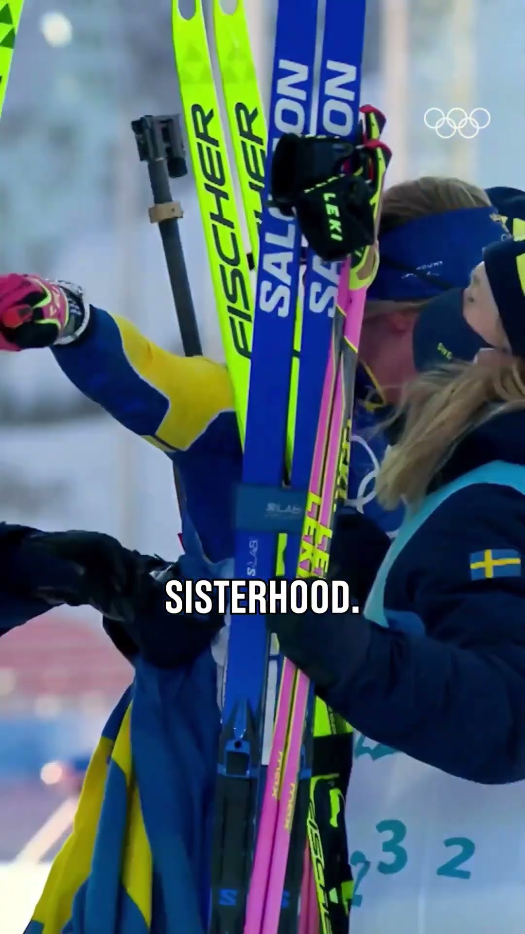 The Oeberg sisters made history by securing  ??’s first biathlon women’s 4x6km relay Olympic ?