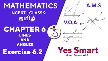 NCERT | CLASS 9 | EX 6.2 | LINES AND ANGLES ~ Edition 2019/08 [Tamil]