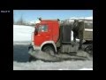 Kamaz Trucks unter extreme Bedingungen  im Winter.