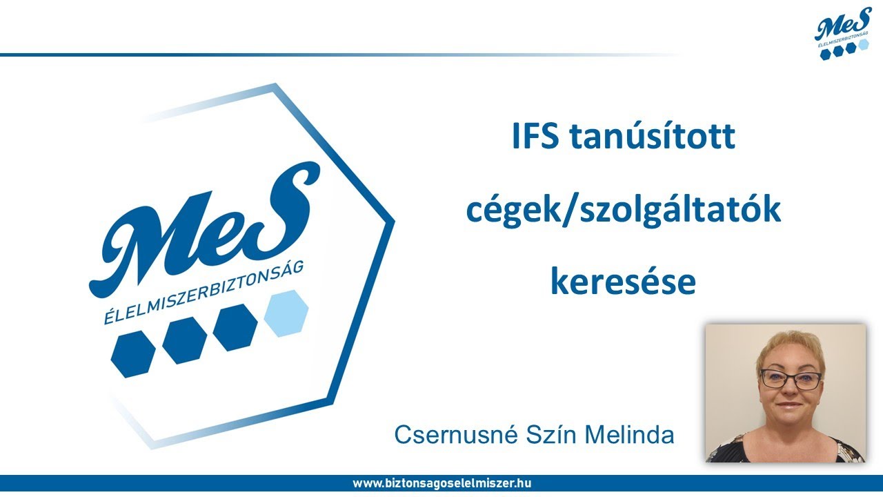 IFS tanúsított cégek/szolgáltatók keresése