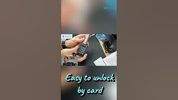 Easy to unlock by card  #welock  #smartlock  #welocksmartlock #diy