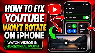 How To Fix YouTube Won't Rotate On iPhone (2026)