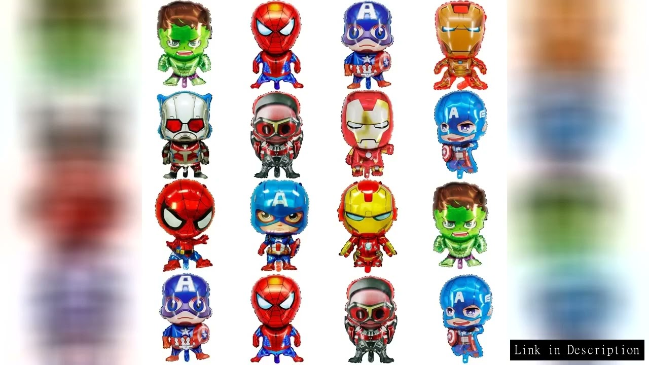 Cartoon Superhero Balloon Spiderman Iron Man Shape Aluminum Foil Balloon Boy Baby Shower Birthday Pa